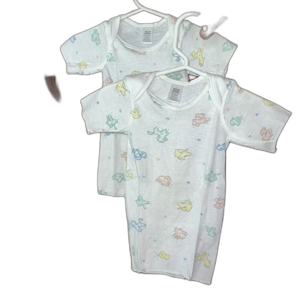 Mine Alone Vintage Pattern Baby Short Sleeve Shirt 12 Month